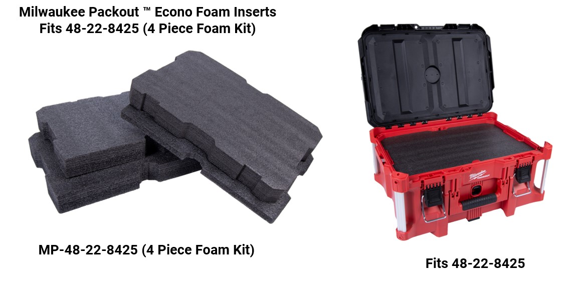 Milwaukee Packout ™ Econo Foam Inserts- Fits 48-22-8426 (6 Piece Foam Kit)