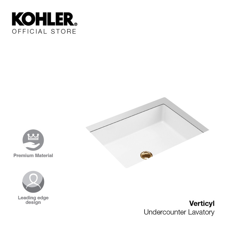 KOHLER 2889K-UDL-0 VERTICYL UNDER-COUNTER LAVATORY