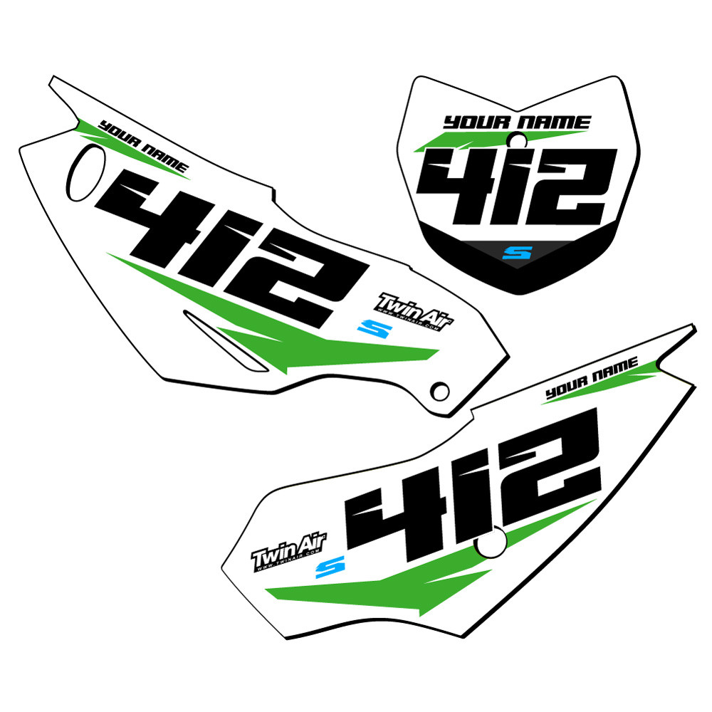 Kawasaki KLX 30R Dirt Bike Number Plate Graphics - SG64 | SENGE