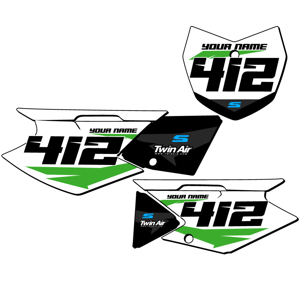 Kawasaki KLX 140RF Dirt Bike Number Plate Graphics - SG64 | SENGE