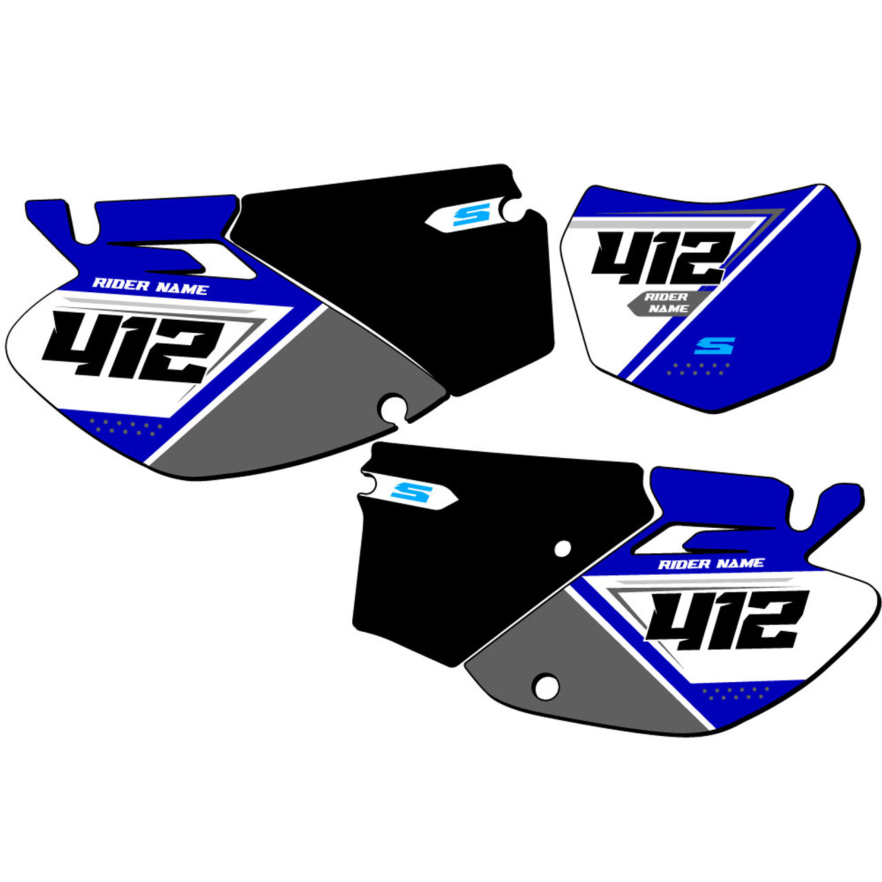 Yamaha TTR 230 Dirt Bike Number Plate Graphics - SG65