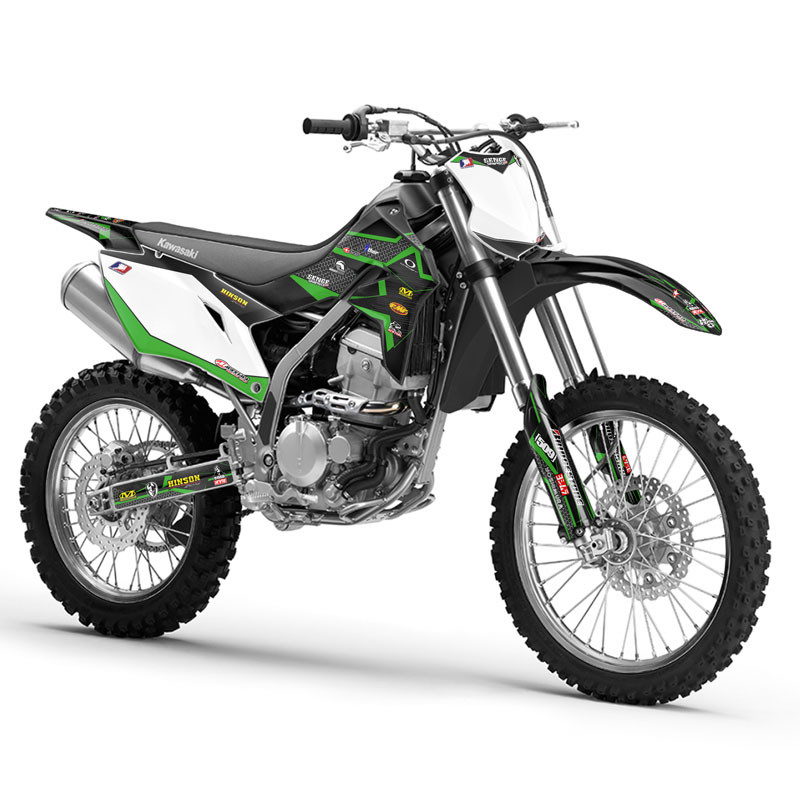 Kawasaki KDX 220 Dirt Bike Graphics Kit - PODIUM | SENGE GRAPHICS INC