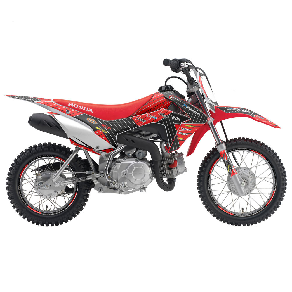 Honda CRF 70 Dirt Bike Graphics Kit - RACE SERIES | SENGE GRAPHICS INC Honda CRF 70 Dirt Bike Graphics Kit - RACE SERIES | SENGE GRAPHICS INC