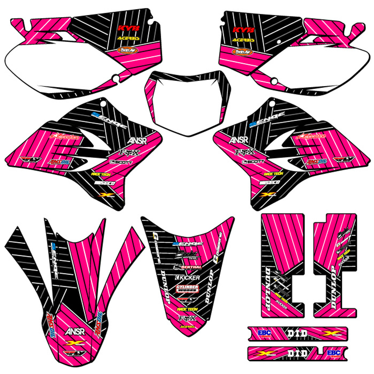 Yamaha TTR 230 Dirt Bike Graphics Kit - RACE SERIES | SENGE