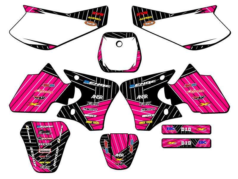 Yamaha TTR 90 Dirt Bike Graphics Kit - RACE SERIES | SENGE