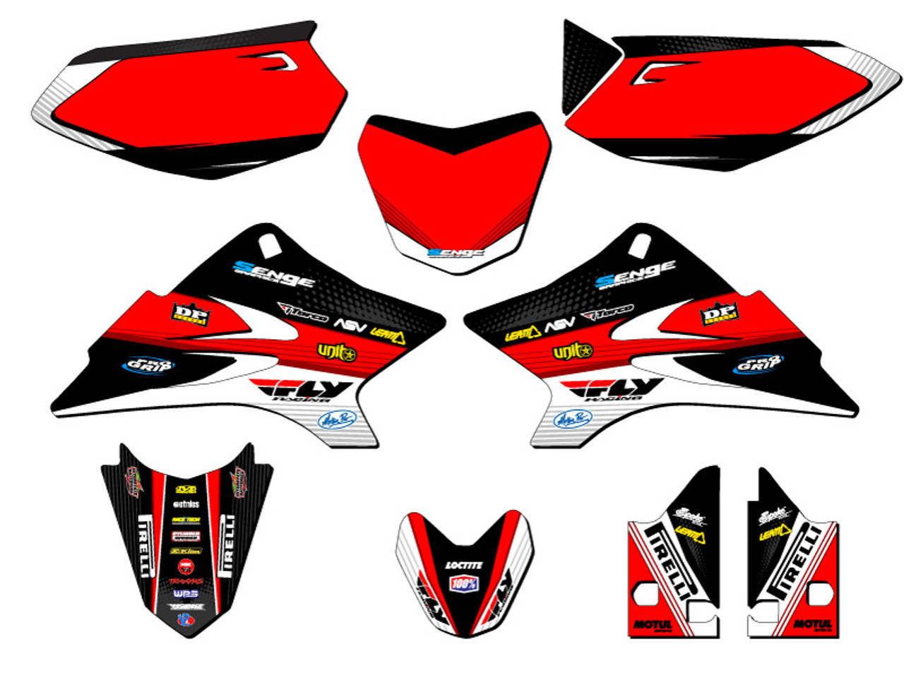 Yamaha TTR 50 Dirt Bike Graphics Kit - RICOCHET | SENGE