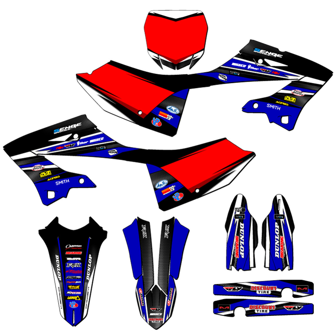 Yamaha YZ 250 Dirt Bike Graphics Kit - VIGOR | SENGE