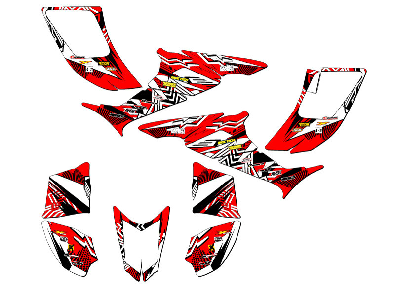 Honda TRX 90 ATV Graphics Kit - MAYHEM | SENGE GRAPHICS INC