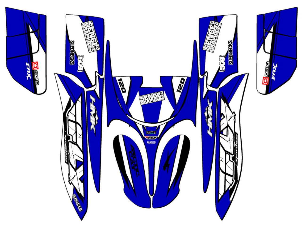 MINI 120 cc FLY RACING BLUE