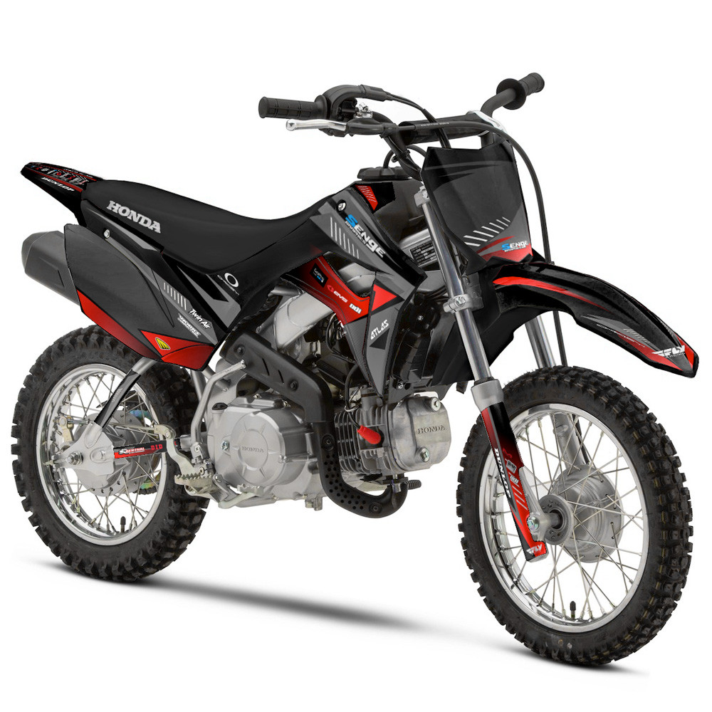 Honda CRF 100 Dirt Bike Graphics Kit - SURGE | SENGE GRAPHICS INC