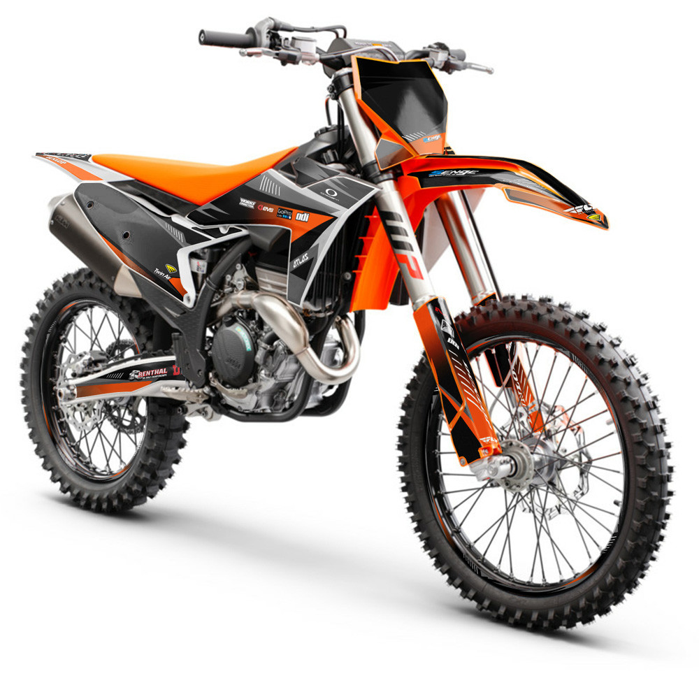KTM XCF Dirt Bike Graphics Kit - SURGE | SENGE GRAPHICS INC