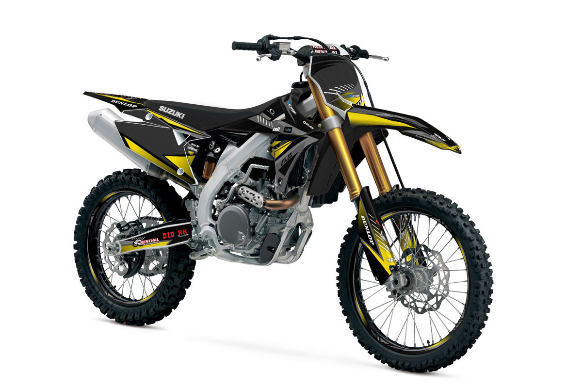 Suzuki RM 250 Dirt Bike Graphics Kit - SURGE | SENGE GRAPHICS INC
