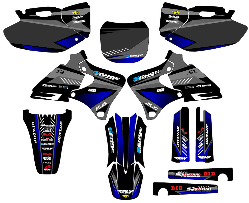Yamaha YZ 400F Dirt Bike Graphics Kit - SURGE | SENGE GRAPHICS INC