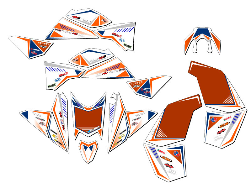KTM 450 XC SX ATV Graphics Kit - SURGE | SENGE GRAPHICS INC