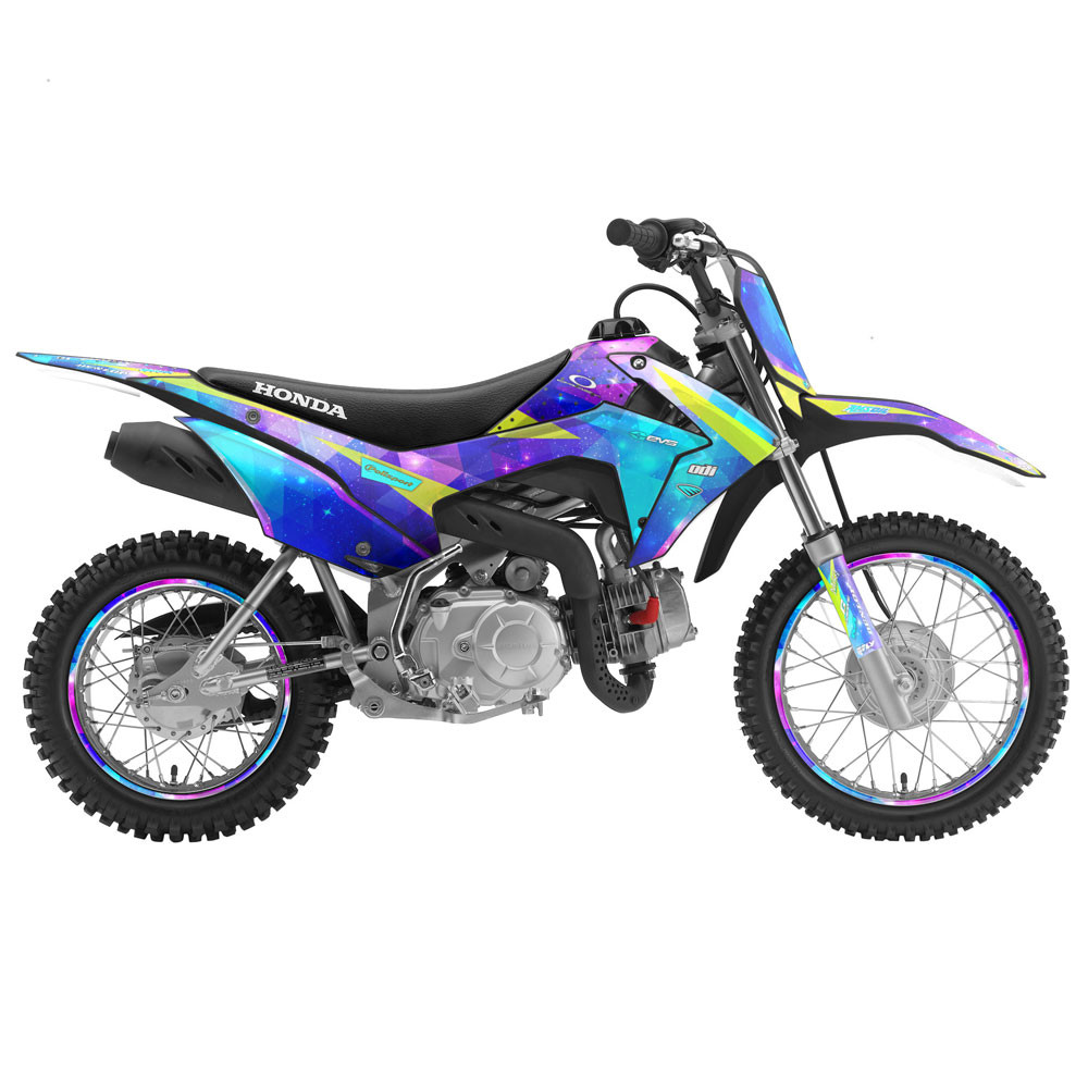Honda CRF 110 Dirt Bike Graphics Kit - SPACE KADET | SENGE