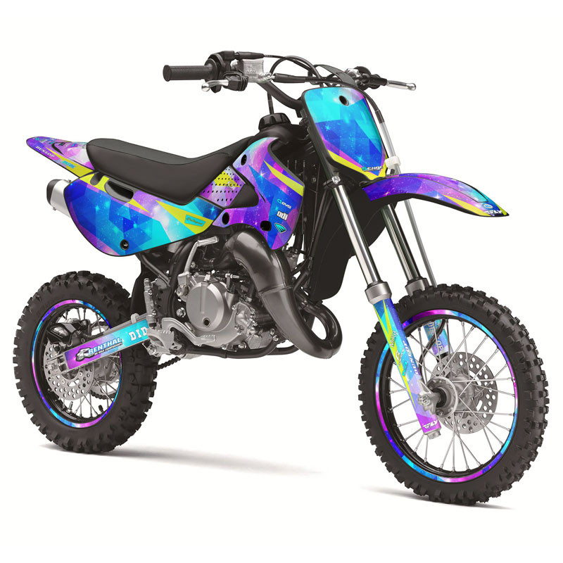 Kawasaki KDX 50 Dirt Bike Graphics Kit - SPACE KADET | SENGE
