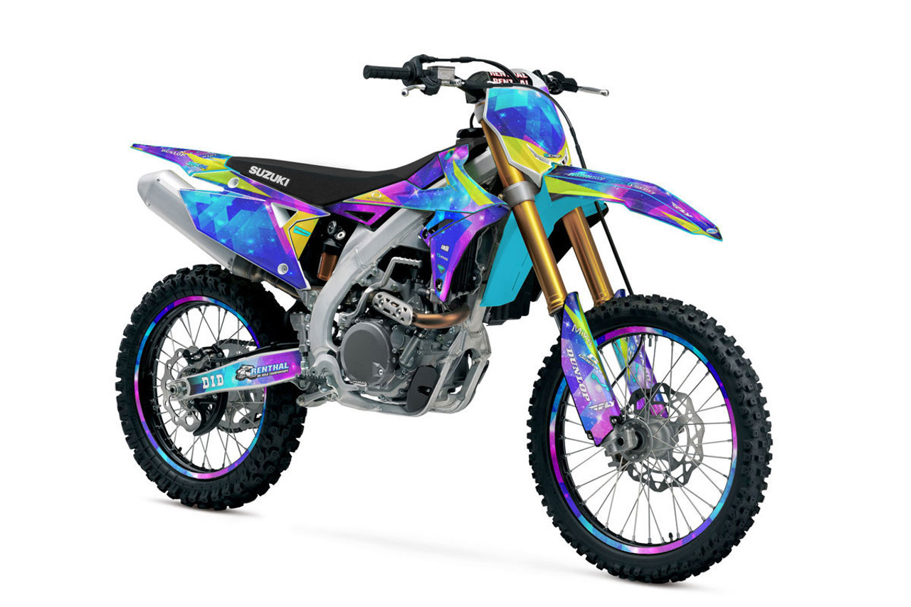 Suzuki RMZ 250 Dirt Bike Graphics Kit - SPACE KADET | SENGE