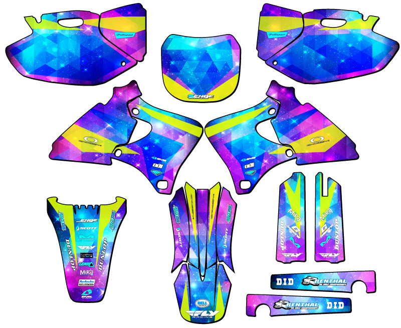 Yamaha YZ 400F Dirt Bike Graphics Kit - SPACE KADET | SENGE