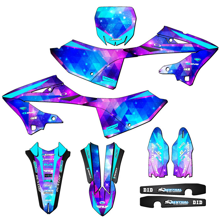 Yamaha YZ 250 Dirt Bike Graphics Kit - SPACE KADET | SENGE
