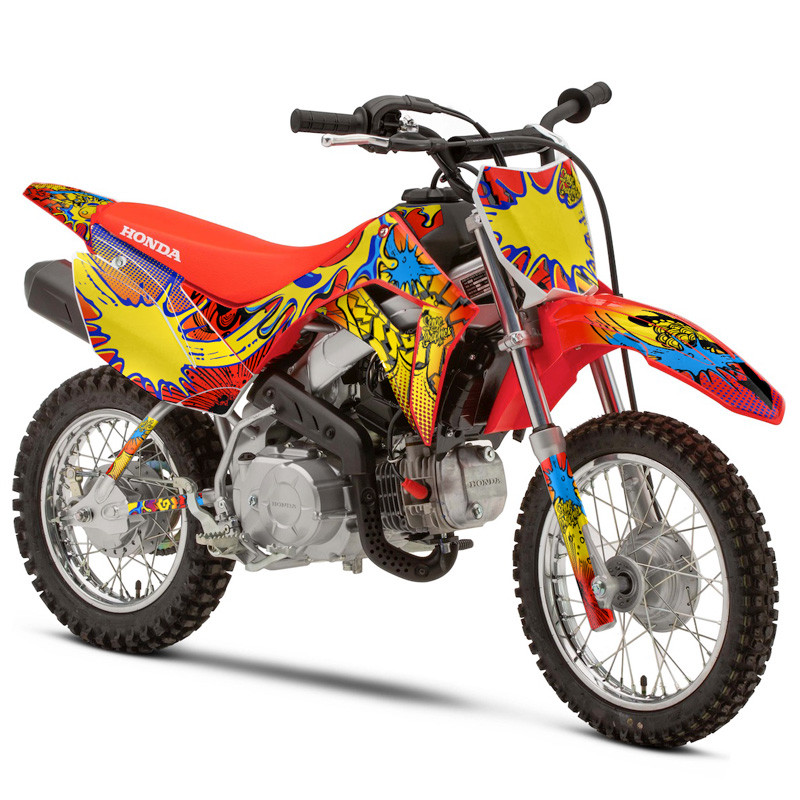 Honda CRF 50F Dirt Bike Graphics Kit - ZANY | SENGE GRAPHICS INC