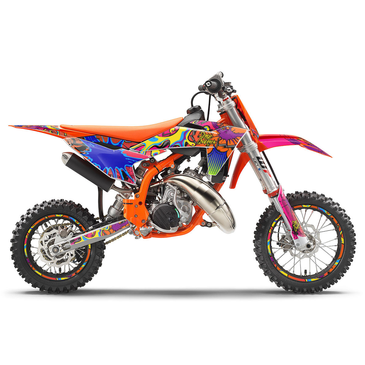 KTM SX 50 Dirt Bike Graphics Kit - ZANY | SENGE GRAPHICS INC