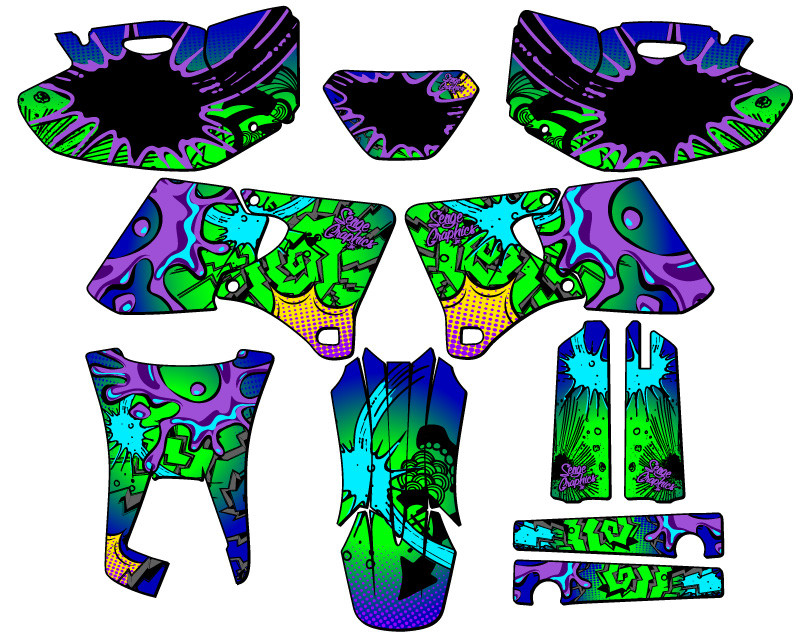 Yamaha WR 426F Dirt Bike Graphics Kit - ZANY | SENGE GRAPHICS INC
