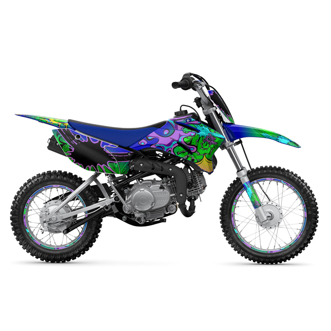 Yamaha TTR 90 Dirt Bike Graphics Kit - ZANY | SENGE GRAPHICS INC