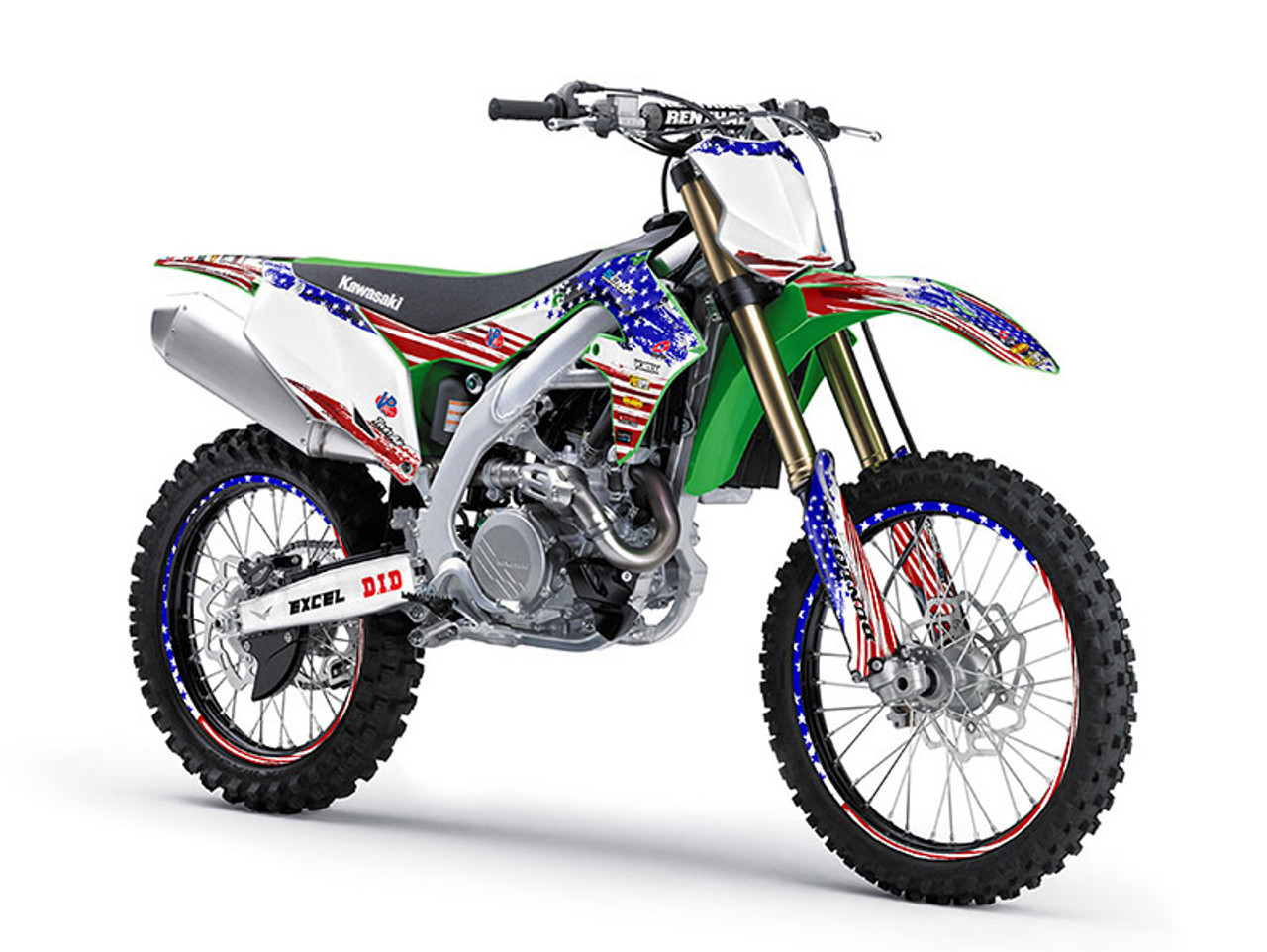 Kawasaki KX 250F Dirt Bike Graphics Kit - MERICA | SENGE GRAPHICS INC