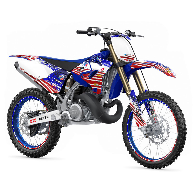 Yamaha YZ 80 Dirt Bike Graphics Kit - MERICA | SENGE GRAPHICS INC