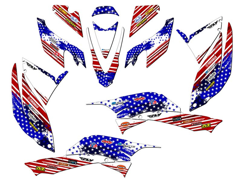 Honda TRX 400 ATV Graphics Kit - MERICA | SENGE GRAPHICS INC