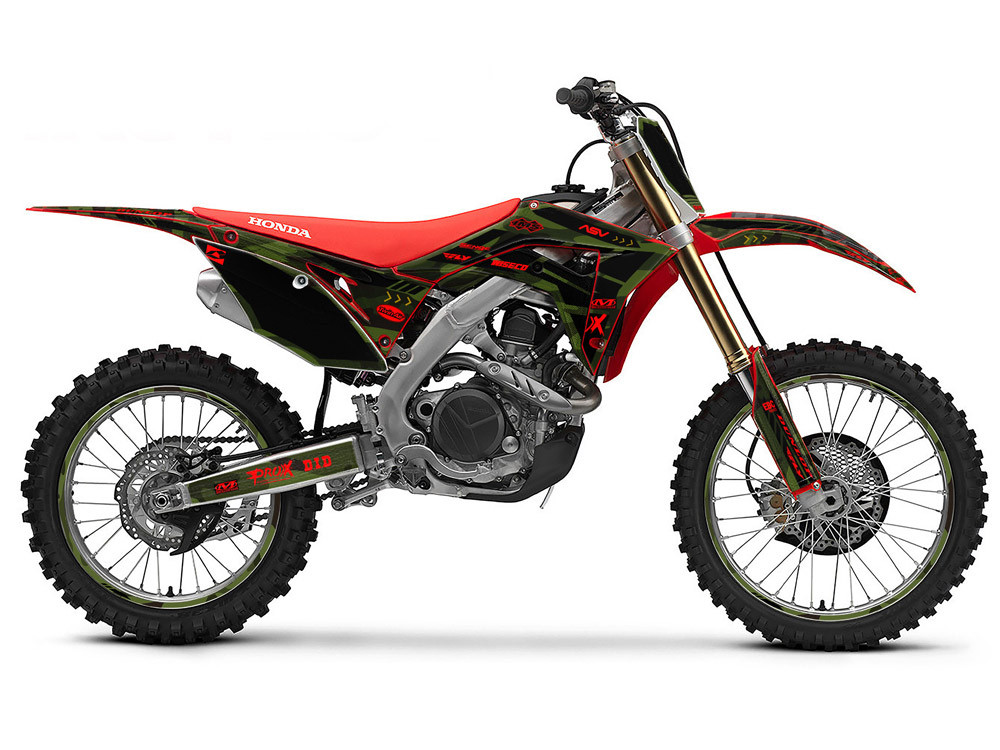 Honda CR 125R Dirt Bike Graphics Kit - APACHE | SENGE GRAPHICS INC