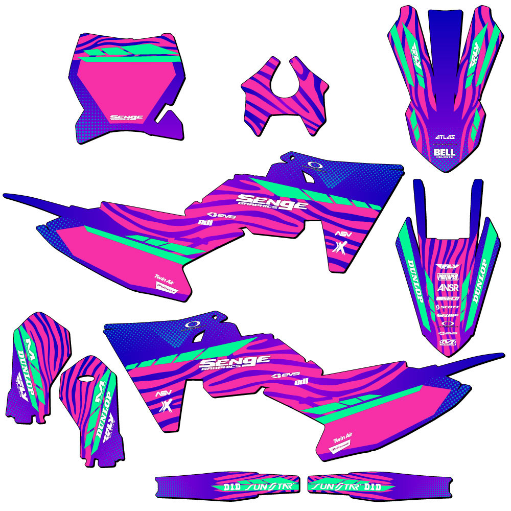 KTM SX 65 Dirt Bike Graphics Kit - TIGRE | SENGE GRAPHICS INC