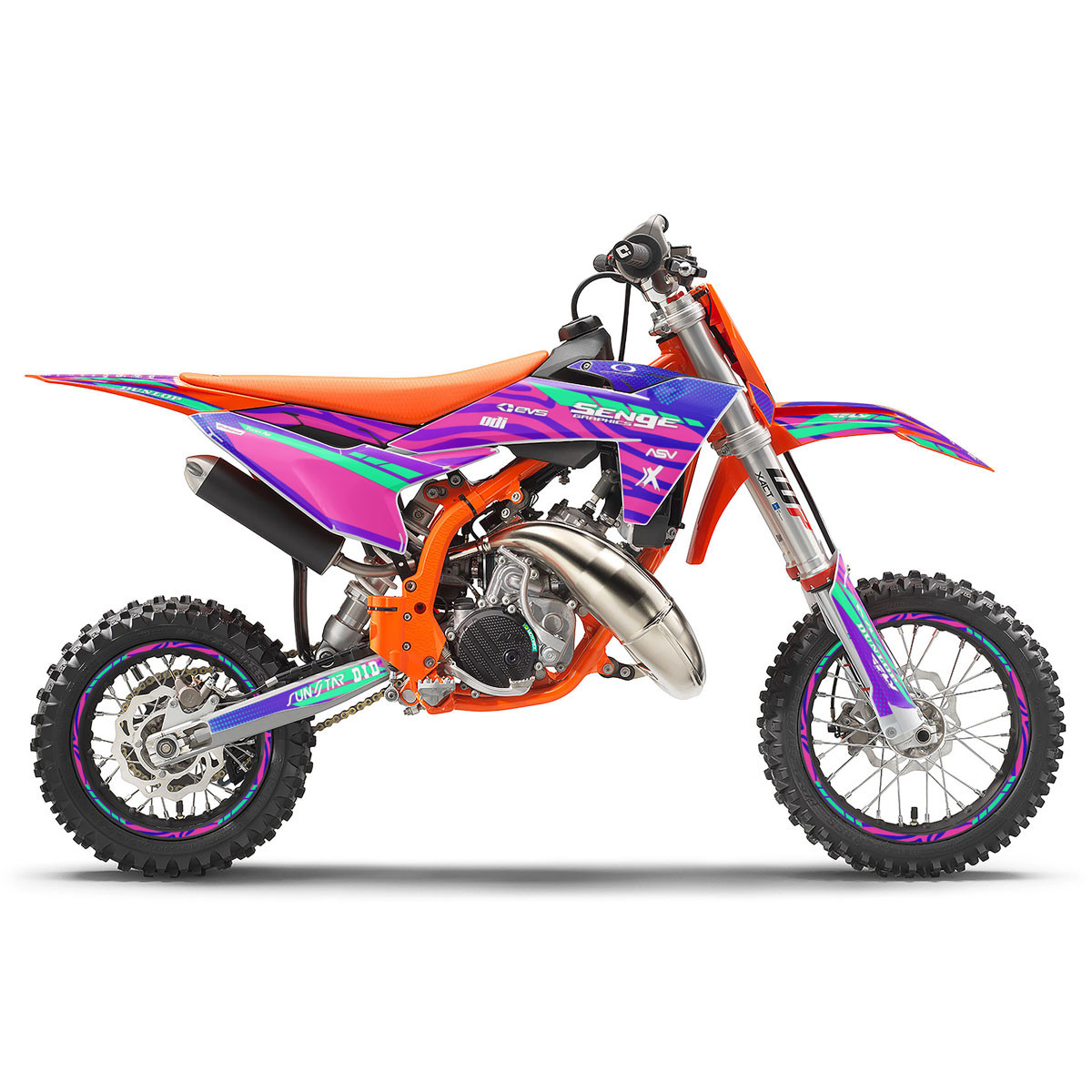 KTM SX 50 Dirt Bike Graphics Kit - TIGRE | SENGE GRAPHICS INC