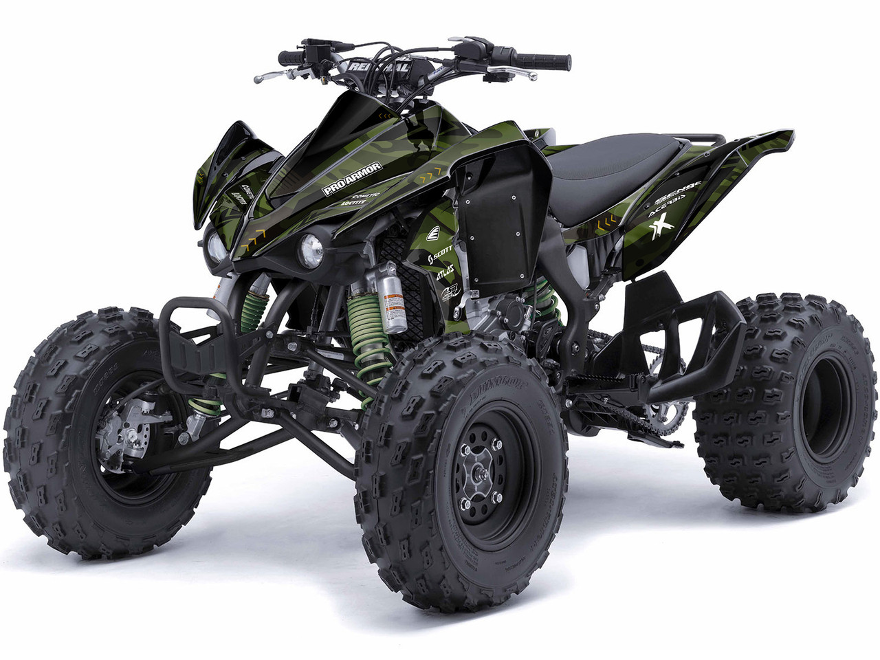 Kawasaki KFX 450R ATV Graphics Kit - APACHE | SENGE GRAPHICS INC