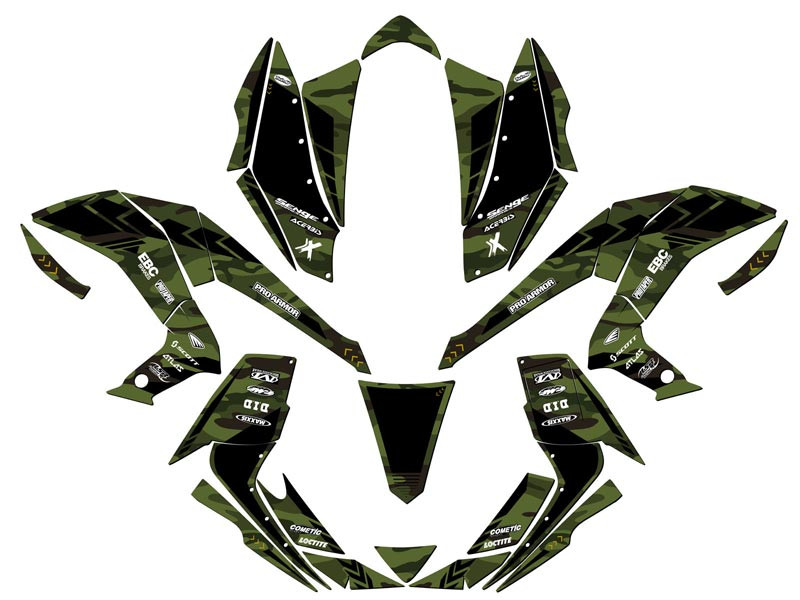 Kuwagashi!!!様オーダー Kawi/Suzi Kfx400/Ltz400 03-08 - Pro Graphics Kit | Spider Graphix