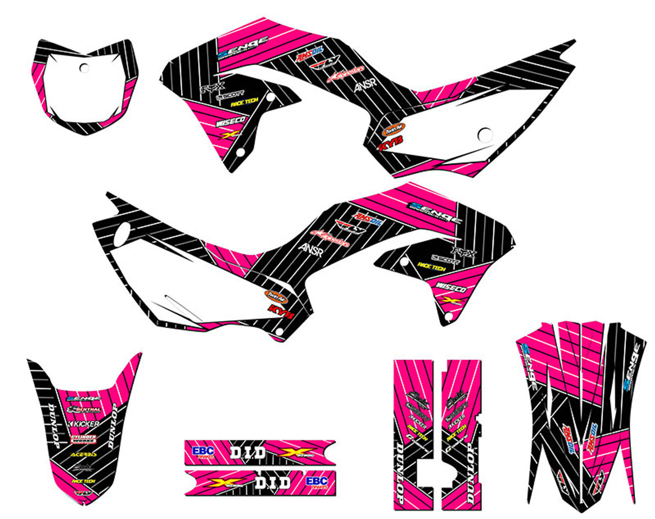 Kawasaki KLX 230R Dirt Bike Graphics Kit - RACE SERIES | SENGE