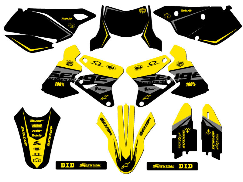 Suzuki DRZ 400 SM Dirt Bike Graphics Kit - BINARY | SENGE GRAPHICS INC
