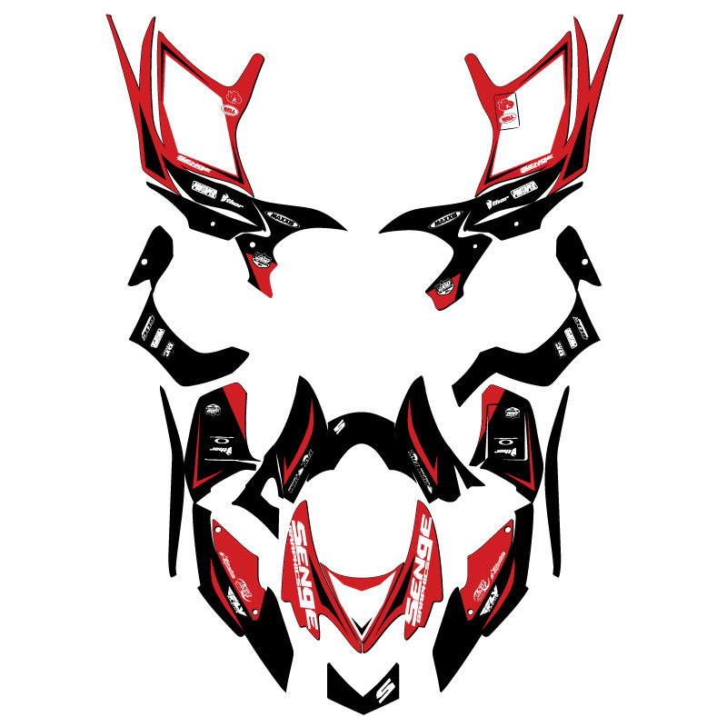 Honda TRX 700XX ATV Graphics Kit - BINARY | SENGE GRAPHICS INC