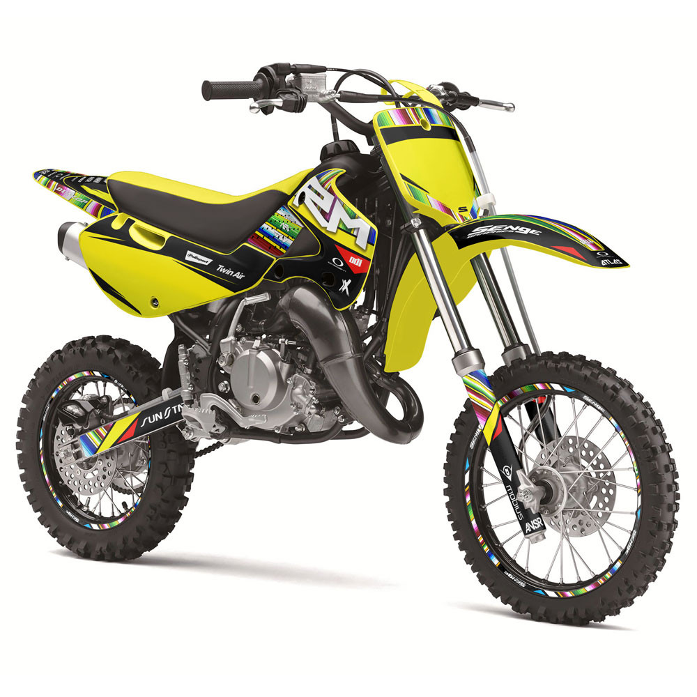 Suzuki RM 65 Dirt Bike Graphics Kit - SERAPE | SENGE GRAPHICS INC