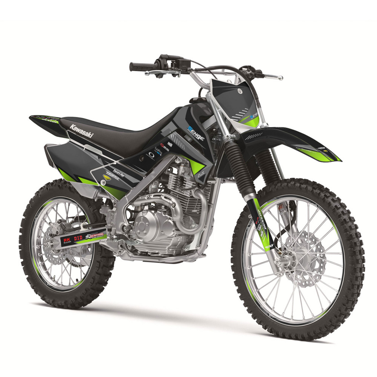 Kawasaki KLX 140R/RL Dirt Bike Graphics Kit - SURGE | SENGE