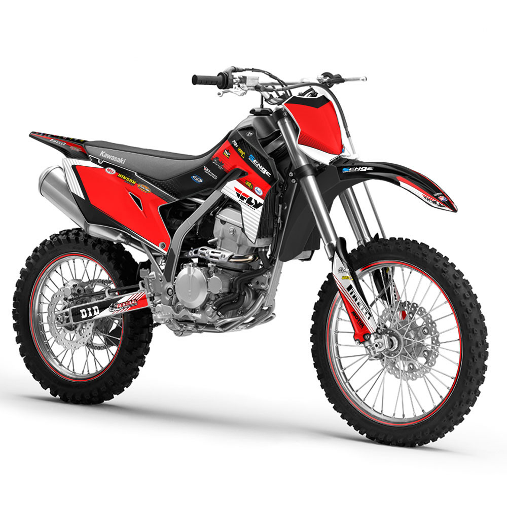 Kawasaki KLX 300R Dirt Bike Graphics Kit - RICOCHET | SENGE