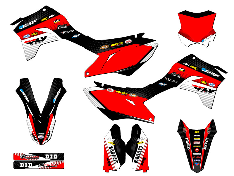 デコオーダー Kawasaki KLX 300R Dirt Bike Graphics Kit - RICOCHET | SENGE