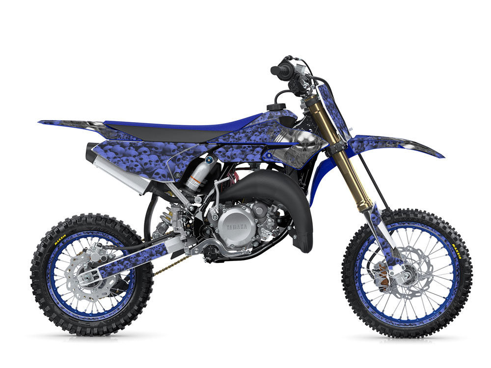 Yamaha YZ 65 Dirt Bike Graphics Kit - FLAMING GEARHEAD | SENGE