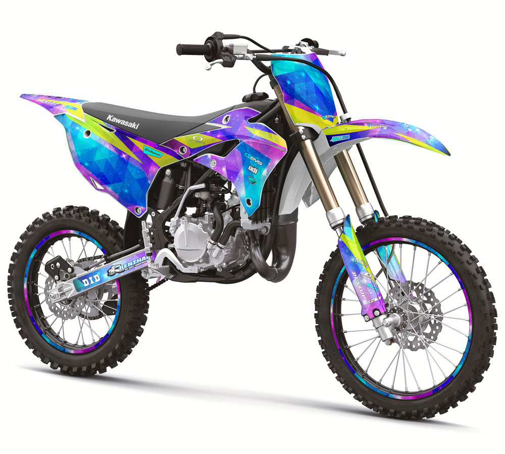 Kawasaki KX 112 Dirt Bike Graphics Kit - SPACE KADET | SENGE