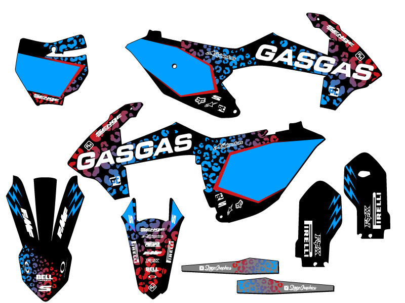 GASGAS MC 85 Dirt Bike Graphics Kit - CHEETAH | SENGE GRAPHICS INC