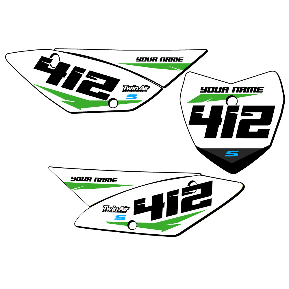 Kawasaki KLX 110 Dirt Bike Number Plate Graphics - SG64 | SENGE