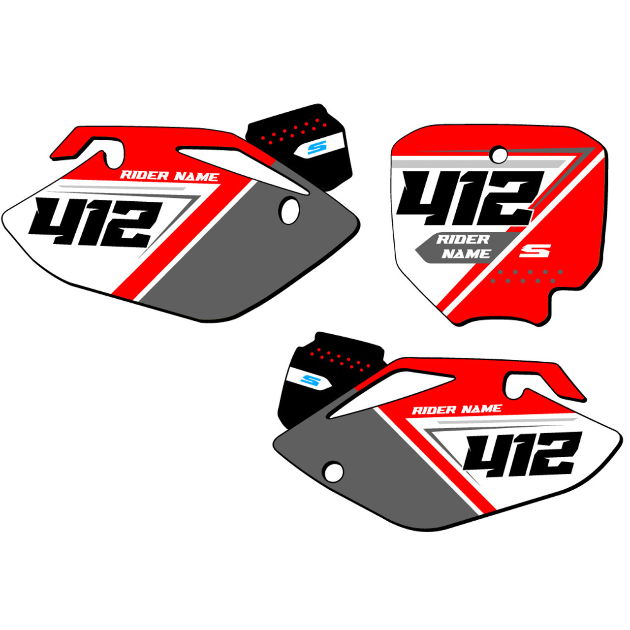 Honda CRF 150R Custom Dirt Bike Number Plate Graphics - SG65 