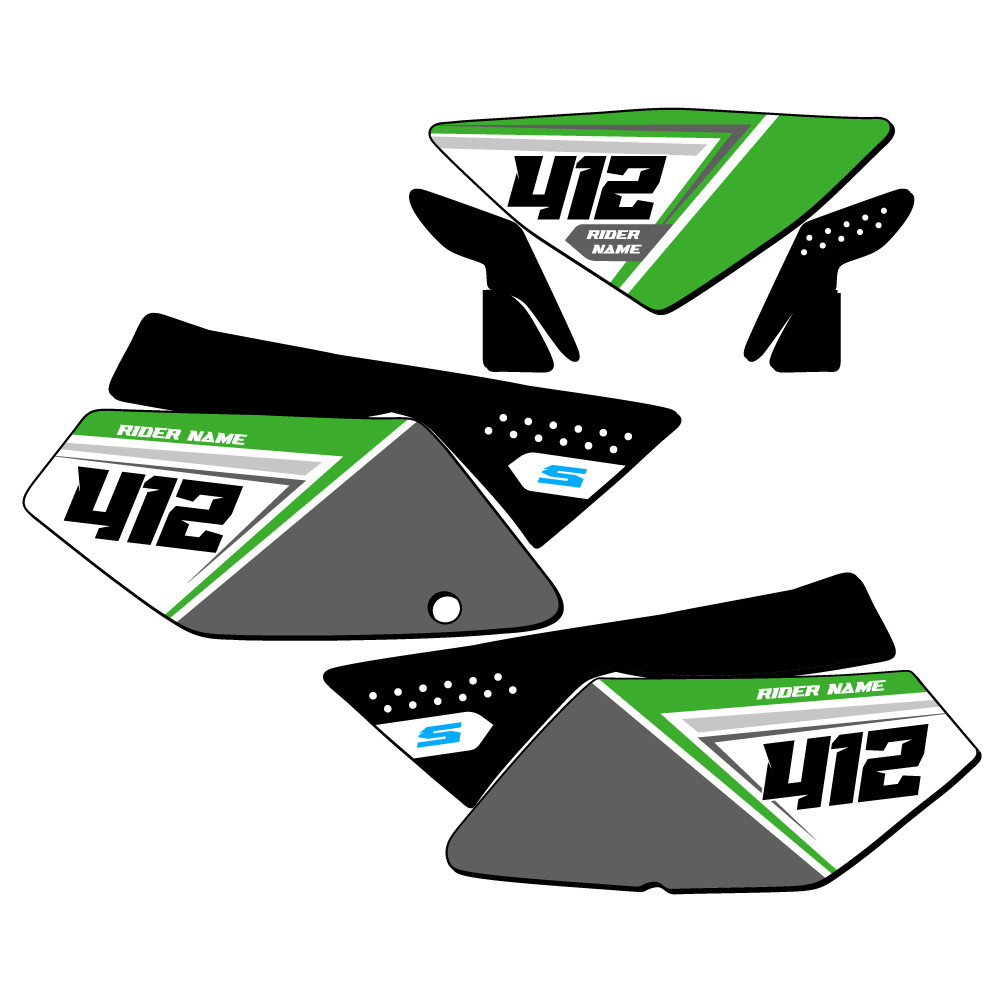 Kawasaki KLX 300 Dirt Bike Number Plate Graphics - SG65 | SENGE