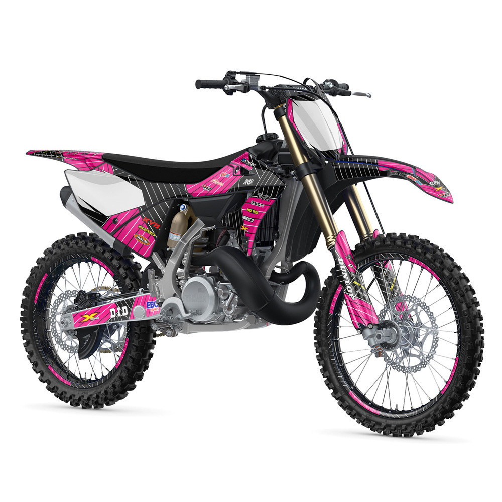 ヤマハ RGZ ピンクメタリック SSHピックアップレイアウト Yamaha YZ 125X Dirt Bike Graphics Kit - RACE SERIES | SENGE