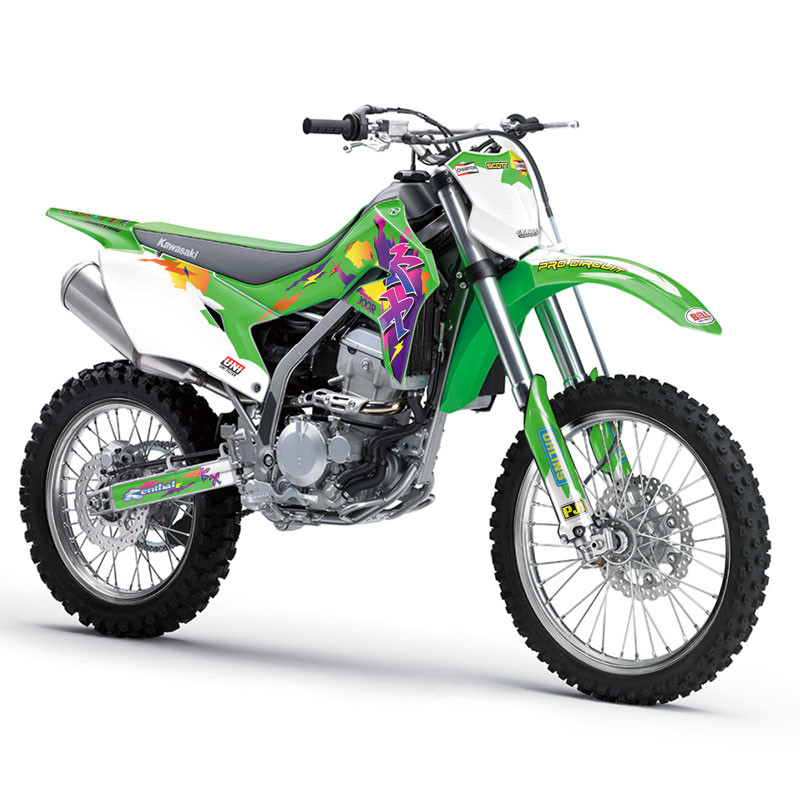 Kawasaki KLX 230R Dirt Bike Graphics Kit THROWBACK SENGE GRAPHICS INC